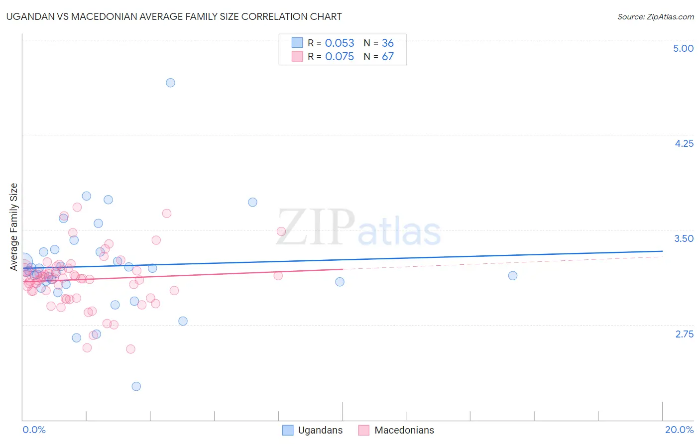Ugandan vs Macedonian Average Family Size