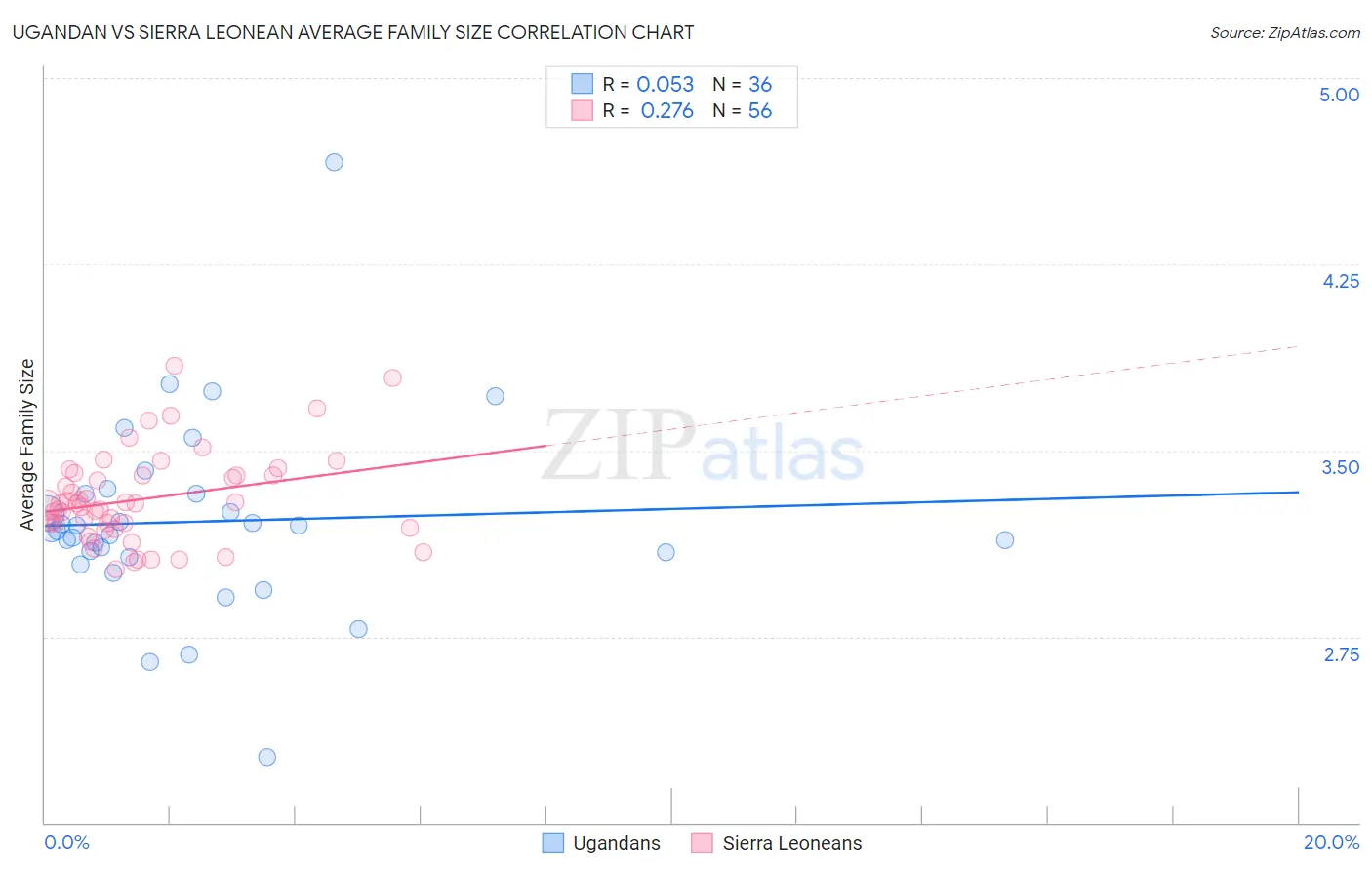 Ugandan vs Sierra Leonean Average Family Size