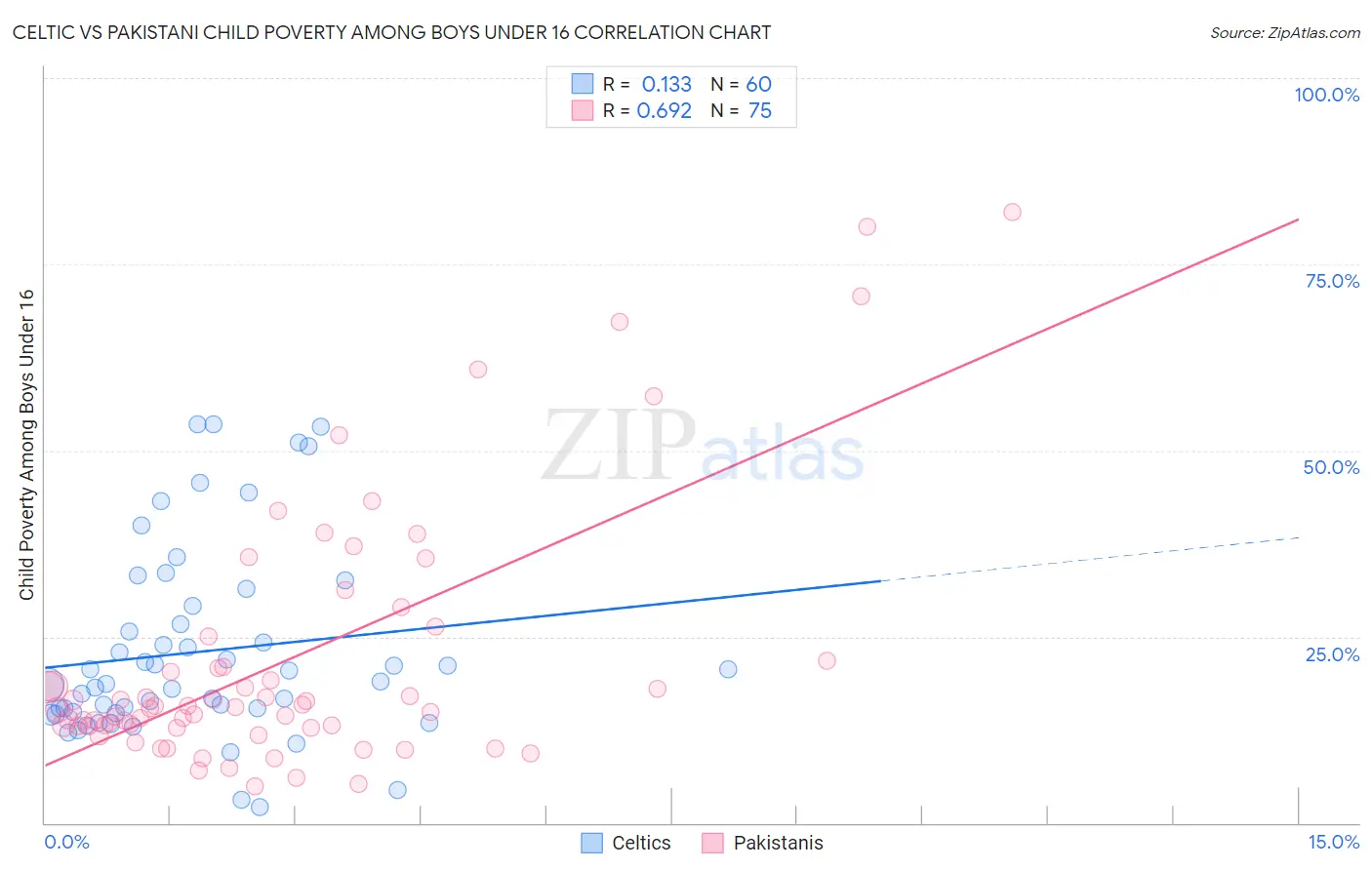Celtic vs Pakistani Child Poverty Among Boys Under 16