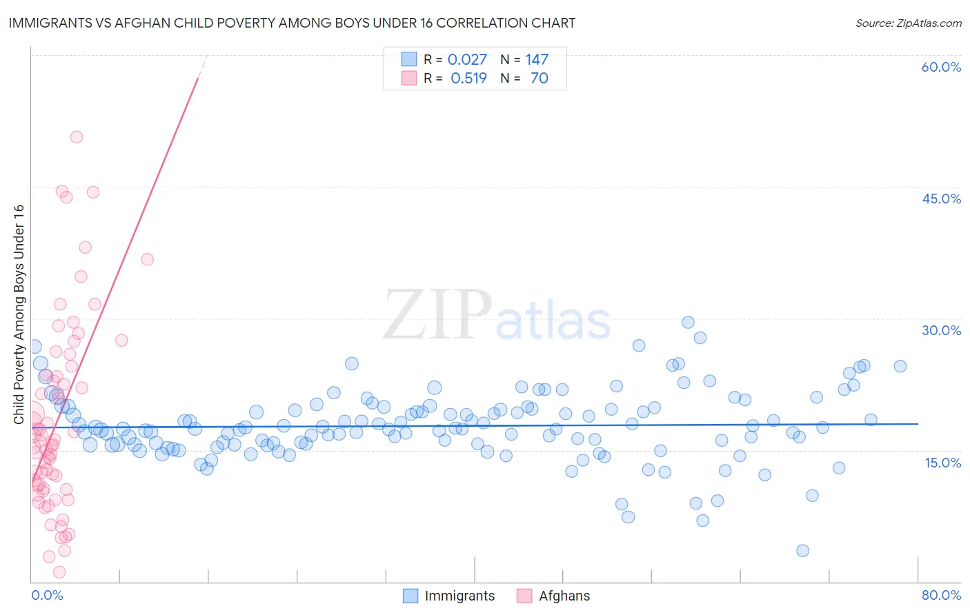 Immigrants vs Afghan Child Poverty Among Boys Under 16