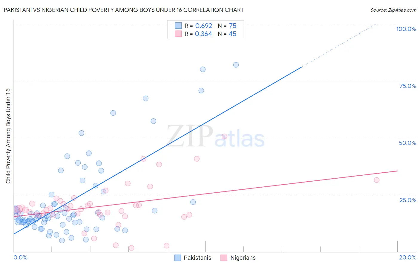 Pakistani vs Nigerian Child Poverty Among Boys Under 16