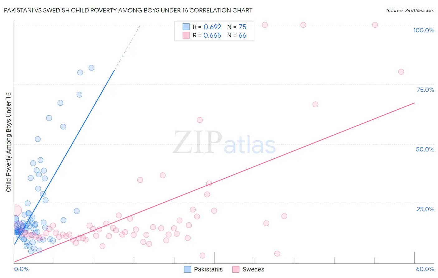Pakistani vs Swedish Child Poverty Among Boys Under 16