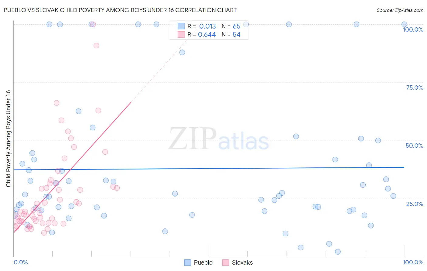 Pueblo vs Slovak Child Poverty Among Boys Under 16
