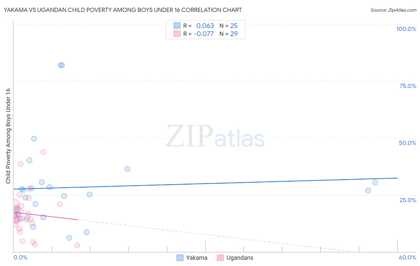 Yakama vs Ugandan Child Poverty Among Boys Under 16