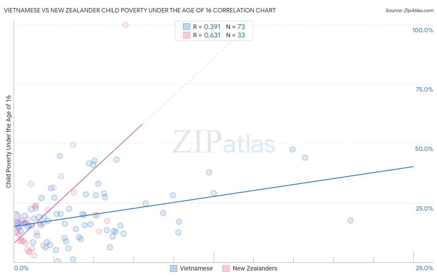 Vietnamese vs New Zealander Child Poverty Under the Age of 16