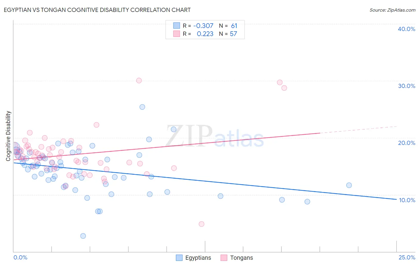 Egyptian vs Tongan Cognitive Disability
