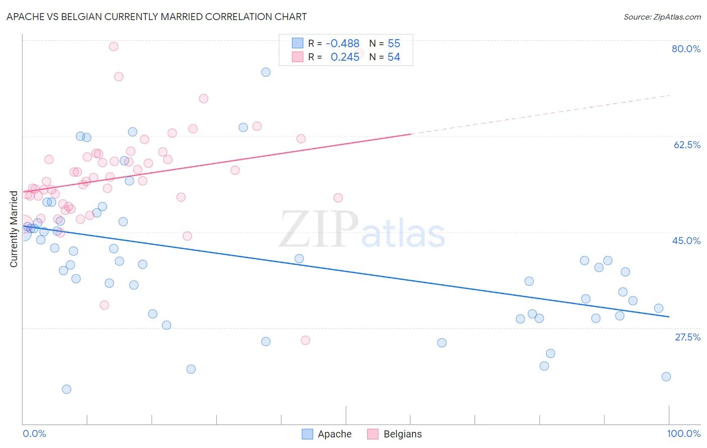Apache vs Belgian Currently Married
