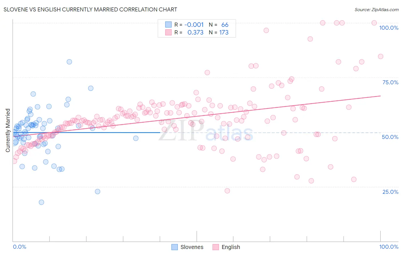 Slovene vs English Currently Married