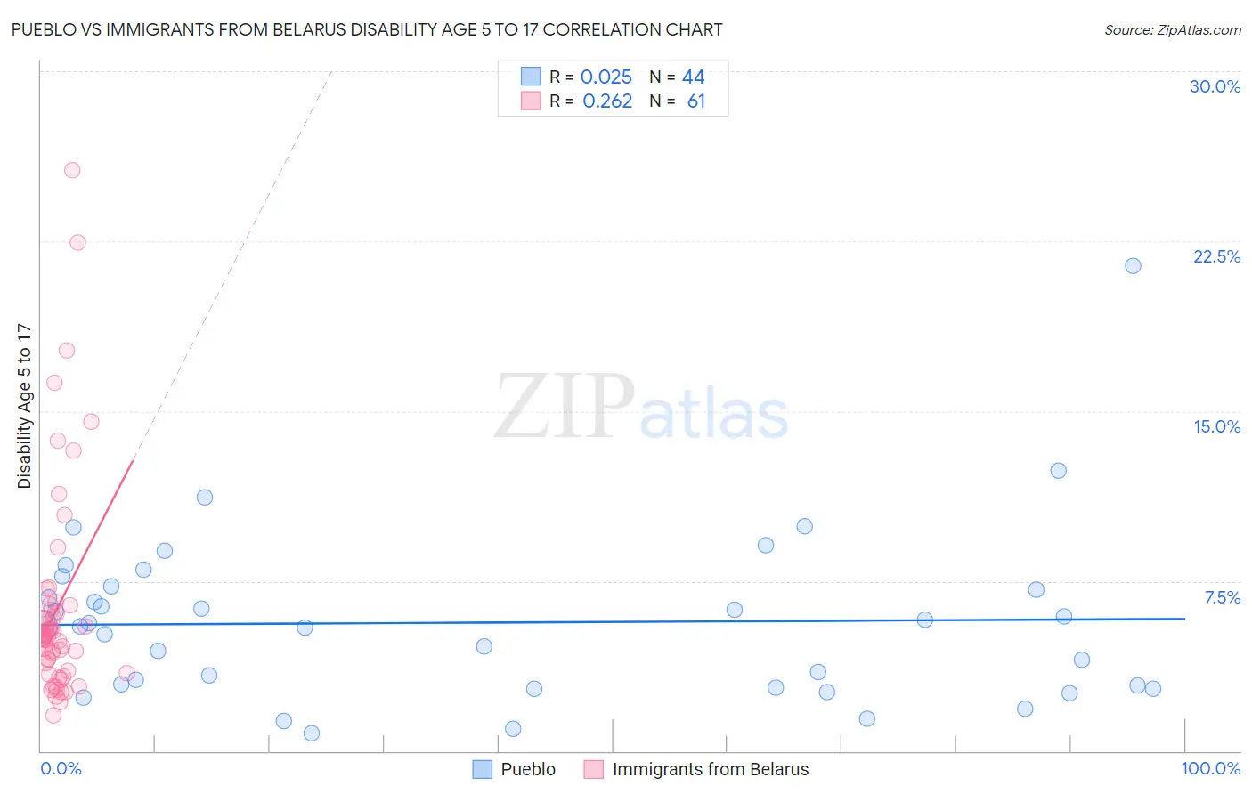 Pueblo vs Immigrants from Belarus Disability Age 5 to 17