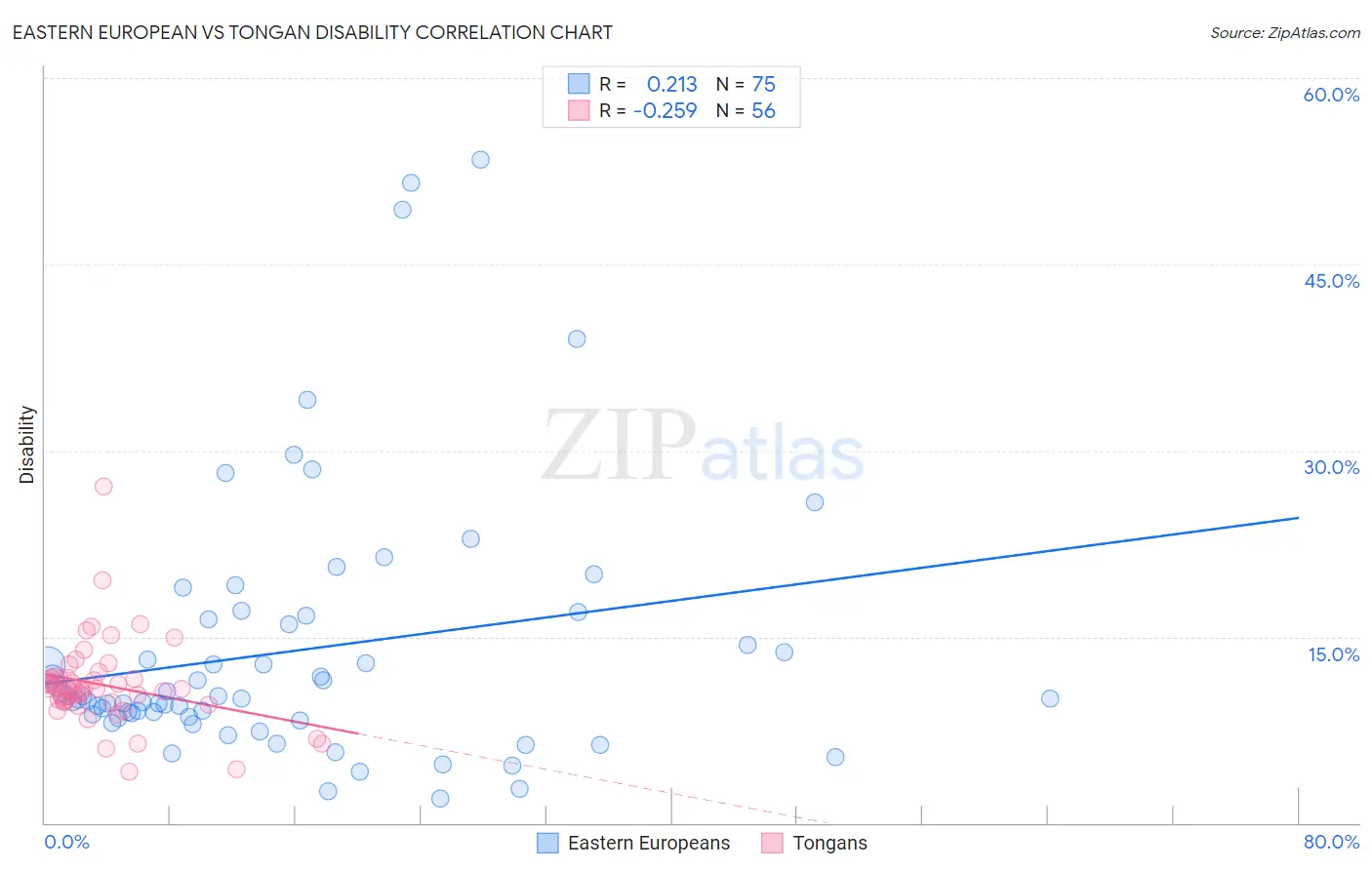 Eastern European vs Tongan Disability