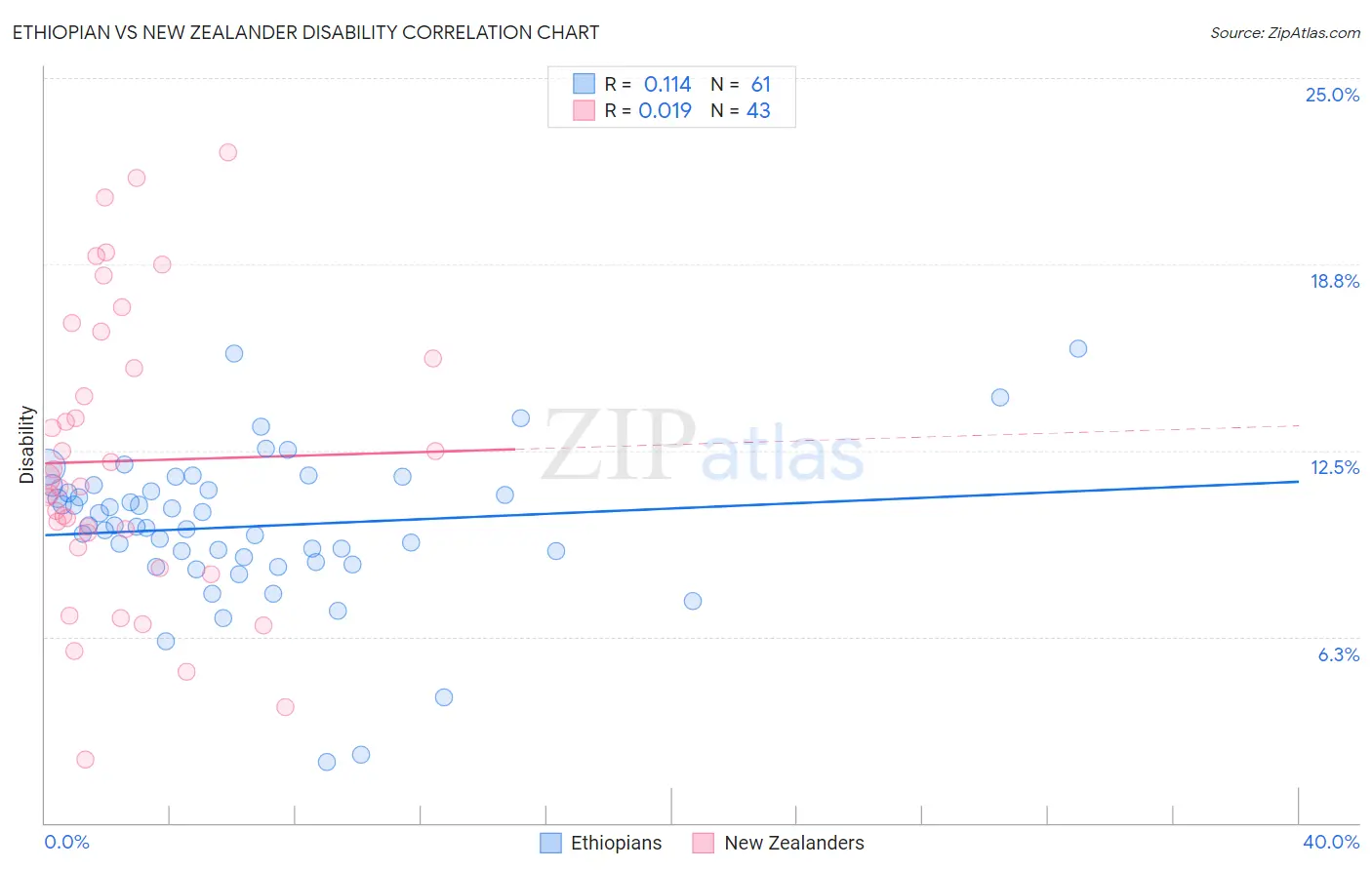 Ethiopian vs New Zealander Disability