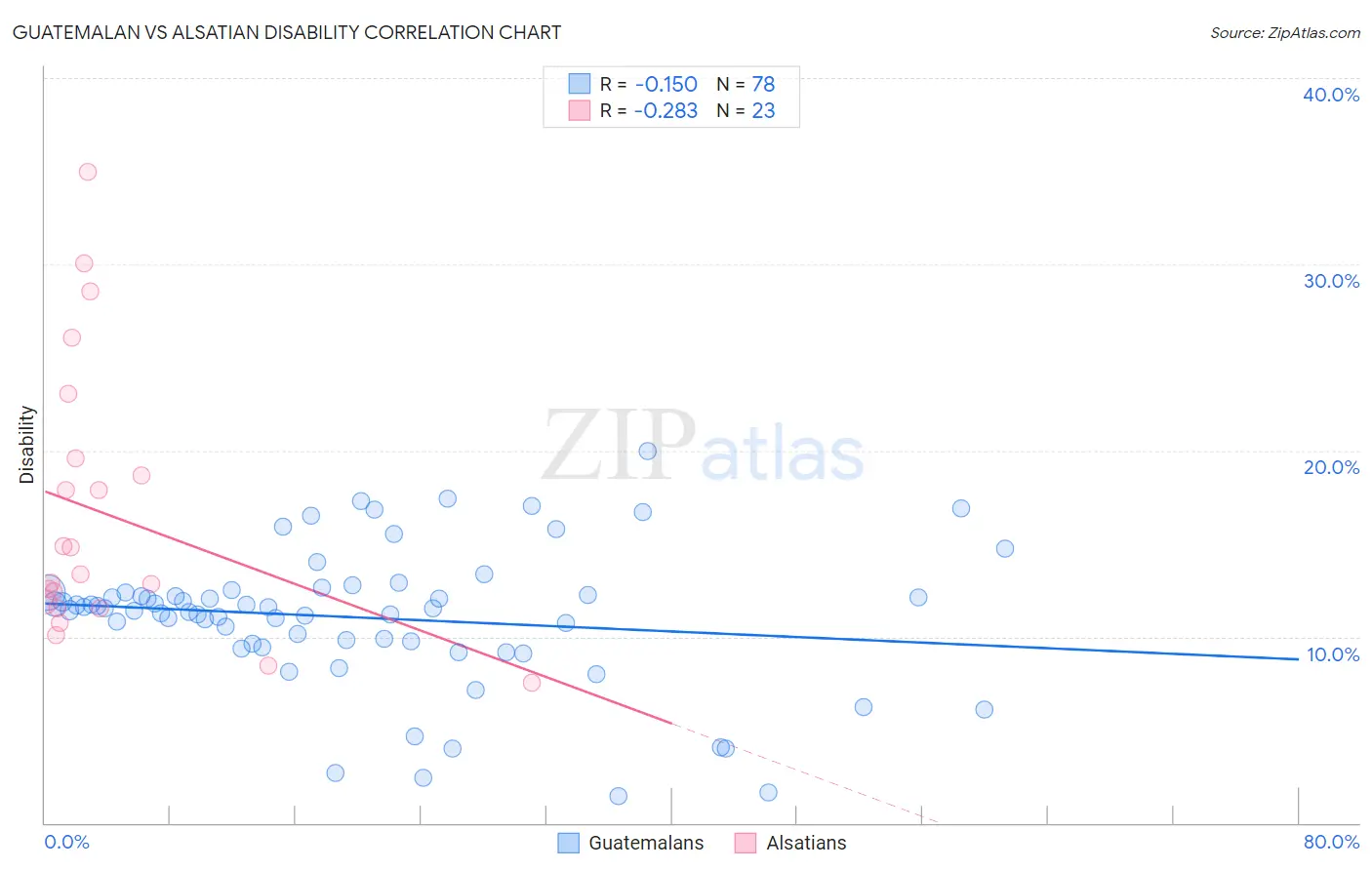 Guatemalan vs Alsatian Disability