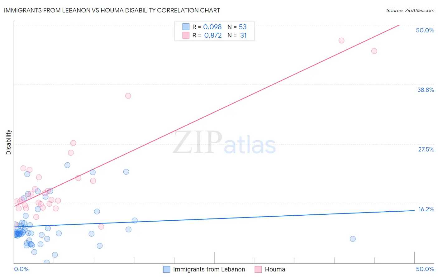 Immigrants from Lebanon vs Houma Disability