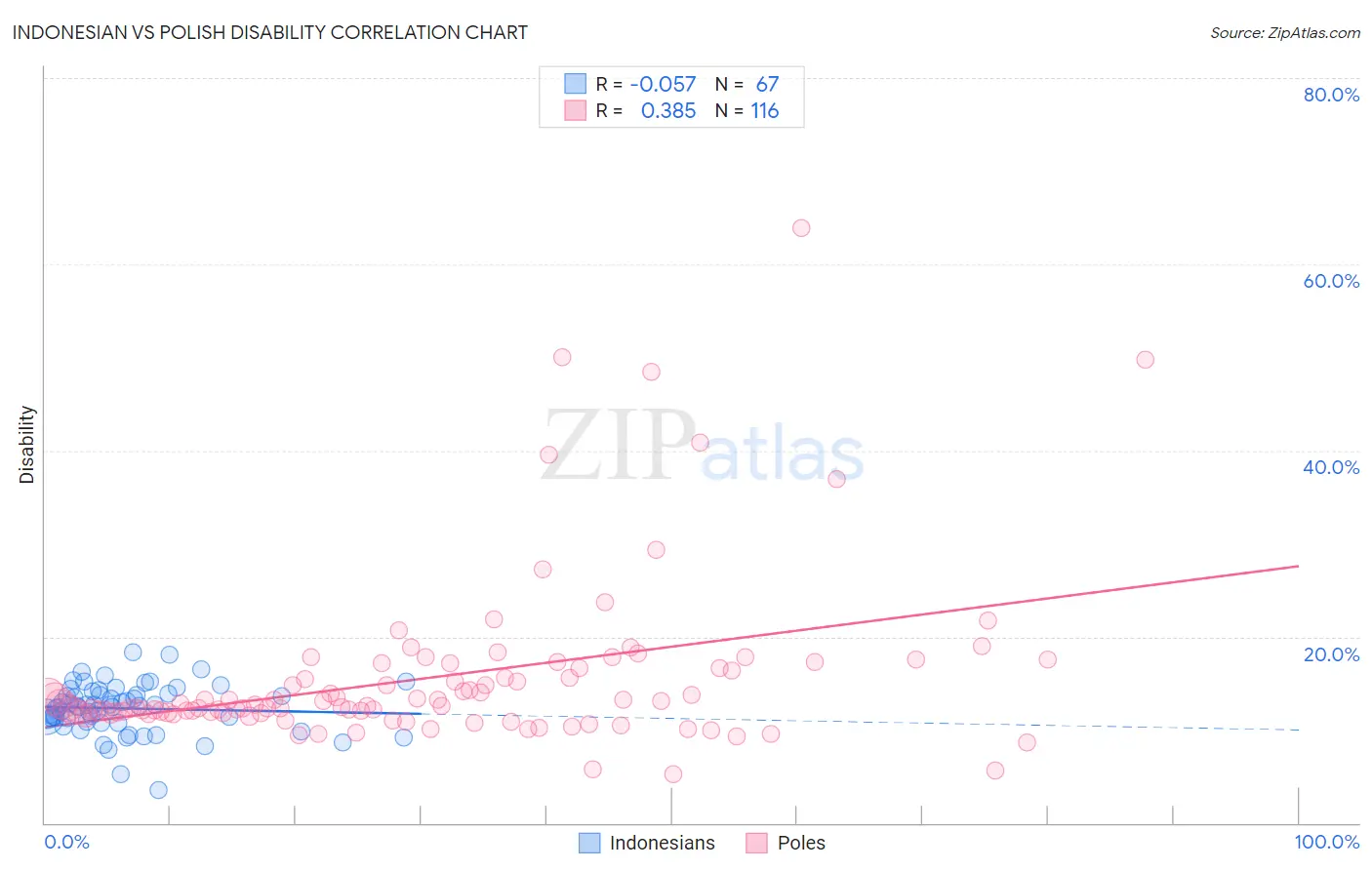 Indonesian vs Polish Disability