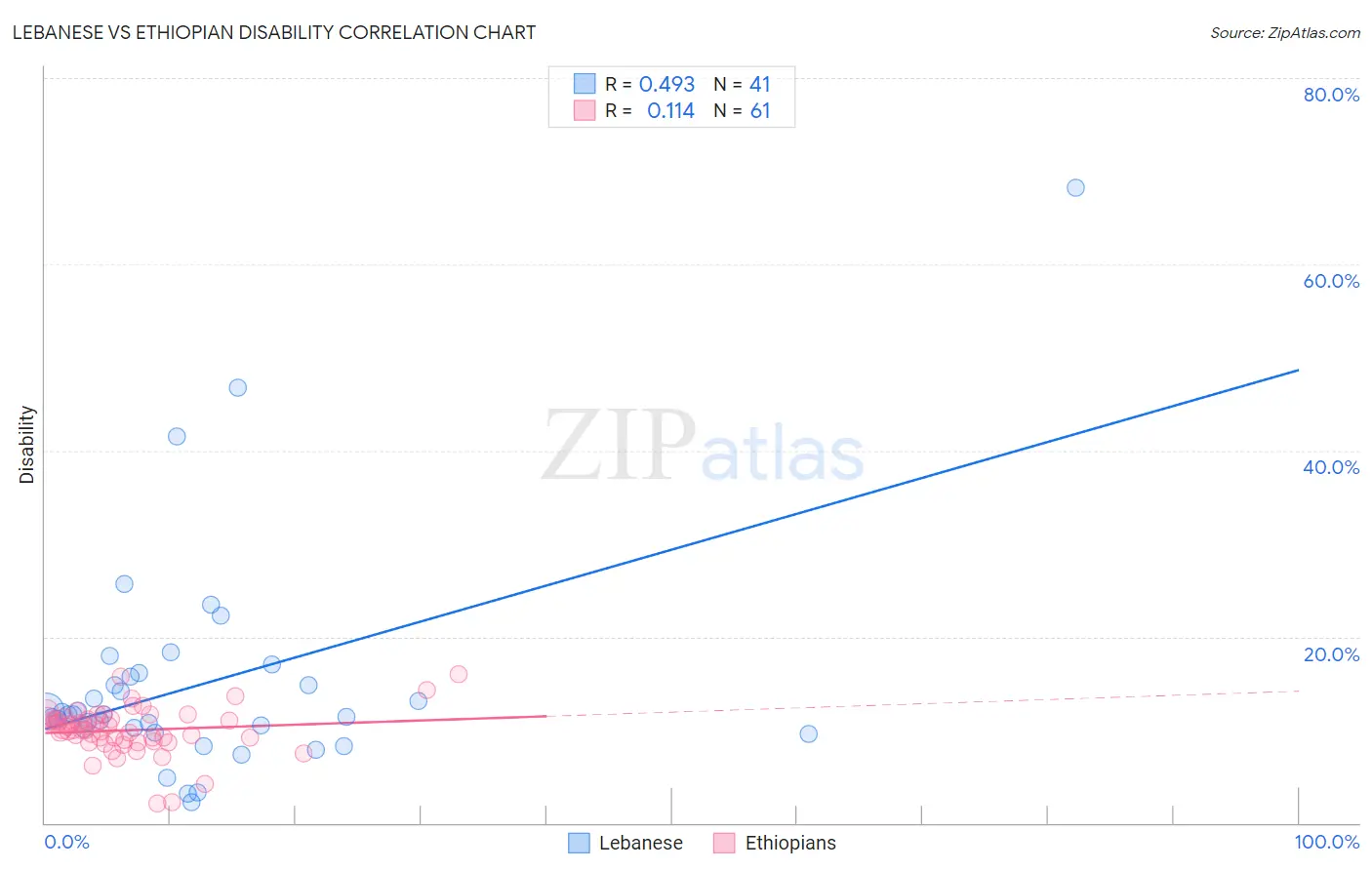 Lebanese vs Ethiopian Disability