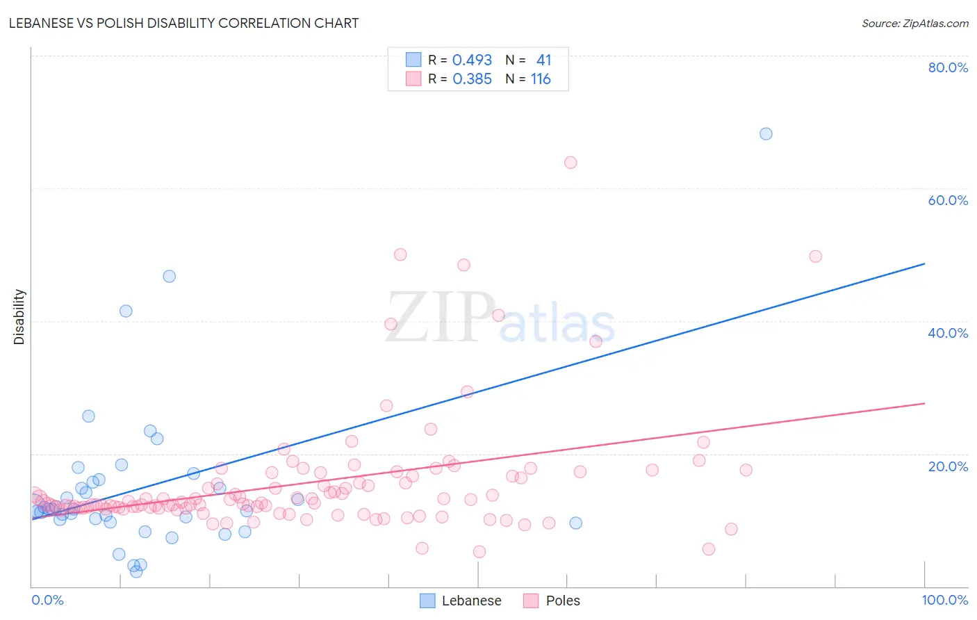 Lebanese vs Polish Disability