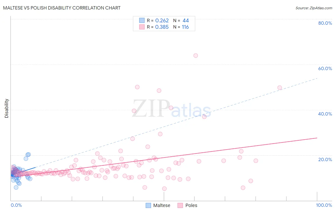 Maltese vs Polish Disability