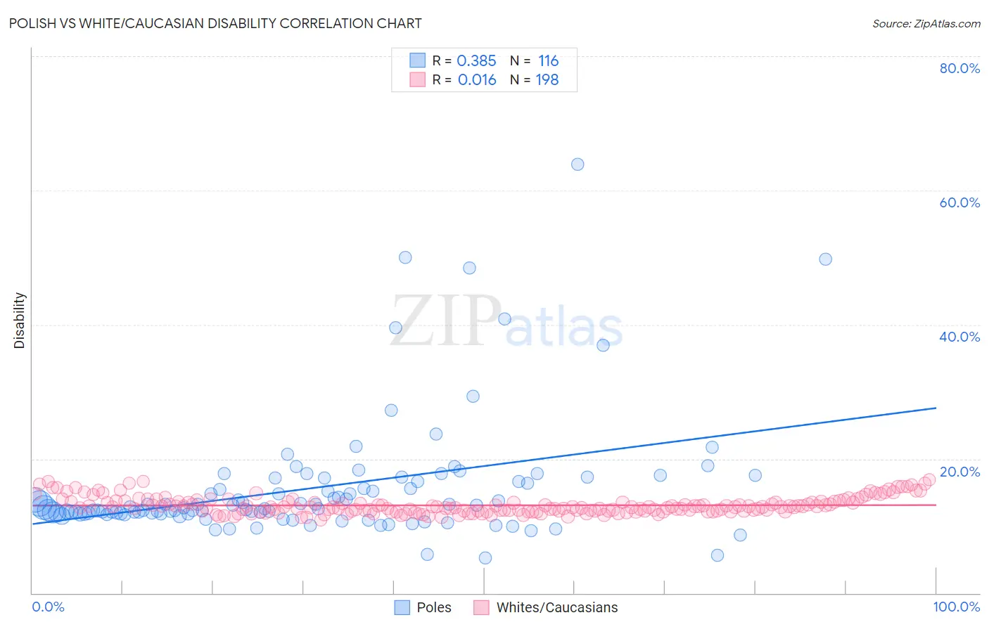 Polish vs White/Caucasian Disability