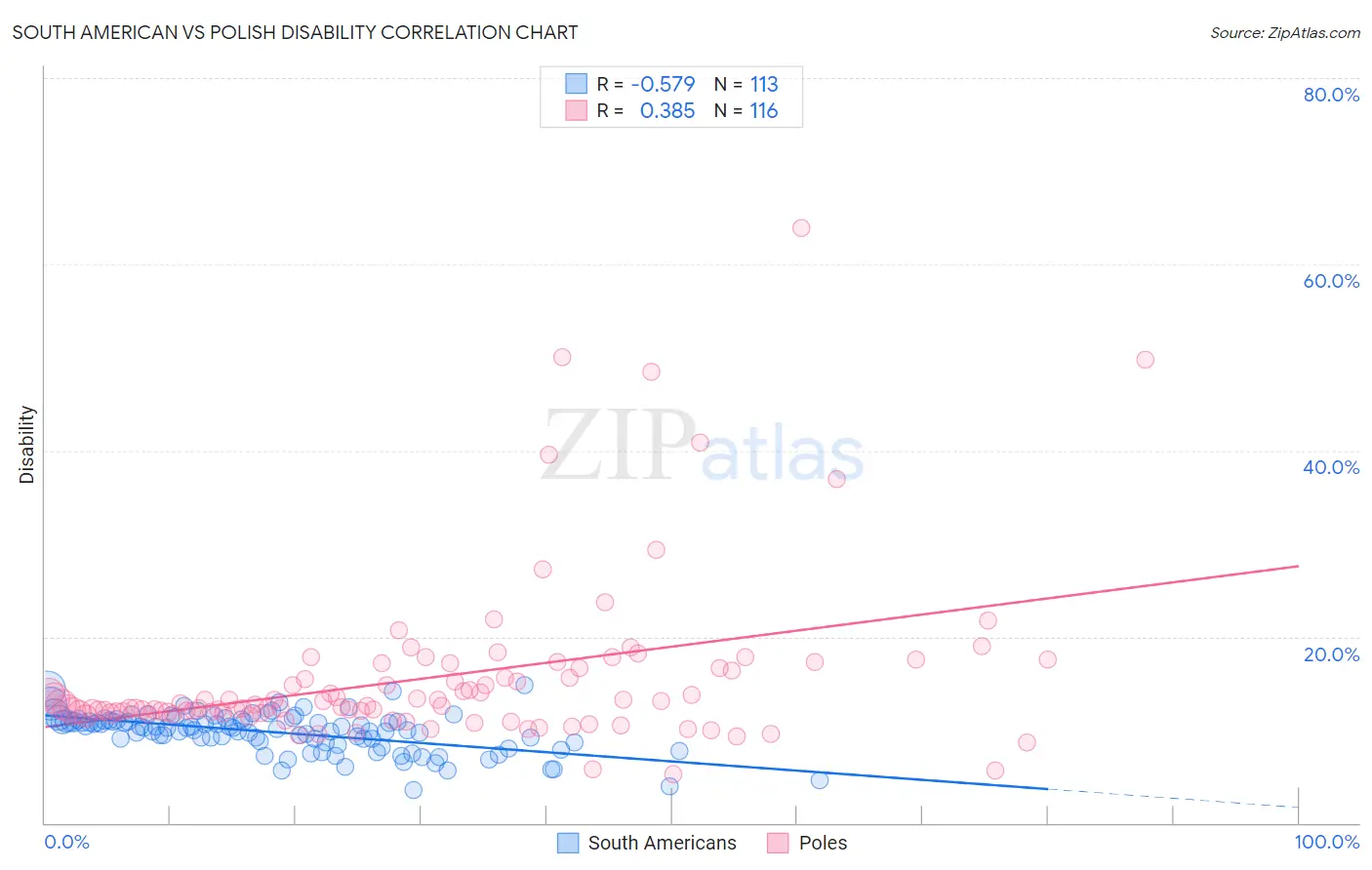 South American vs Polish Disability