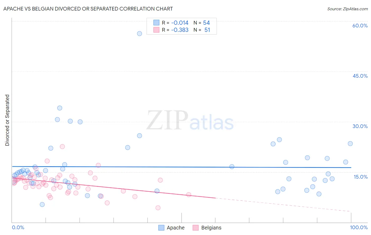 Apache vs Belgian Divorced or Separated