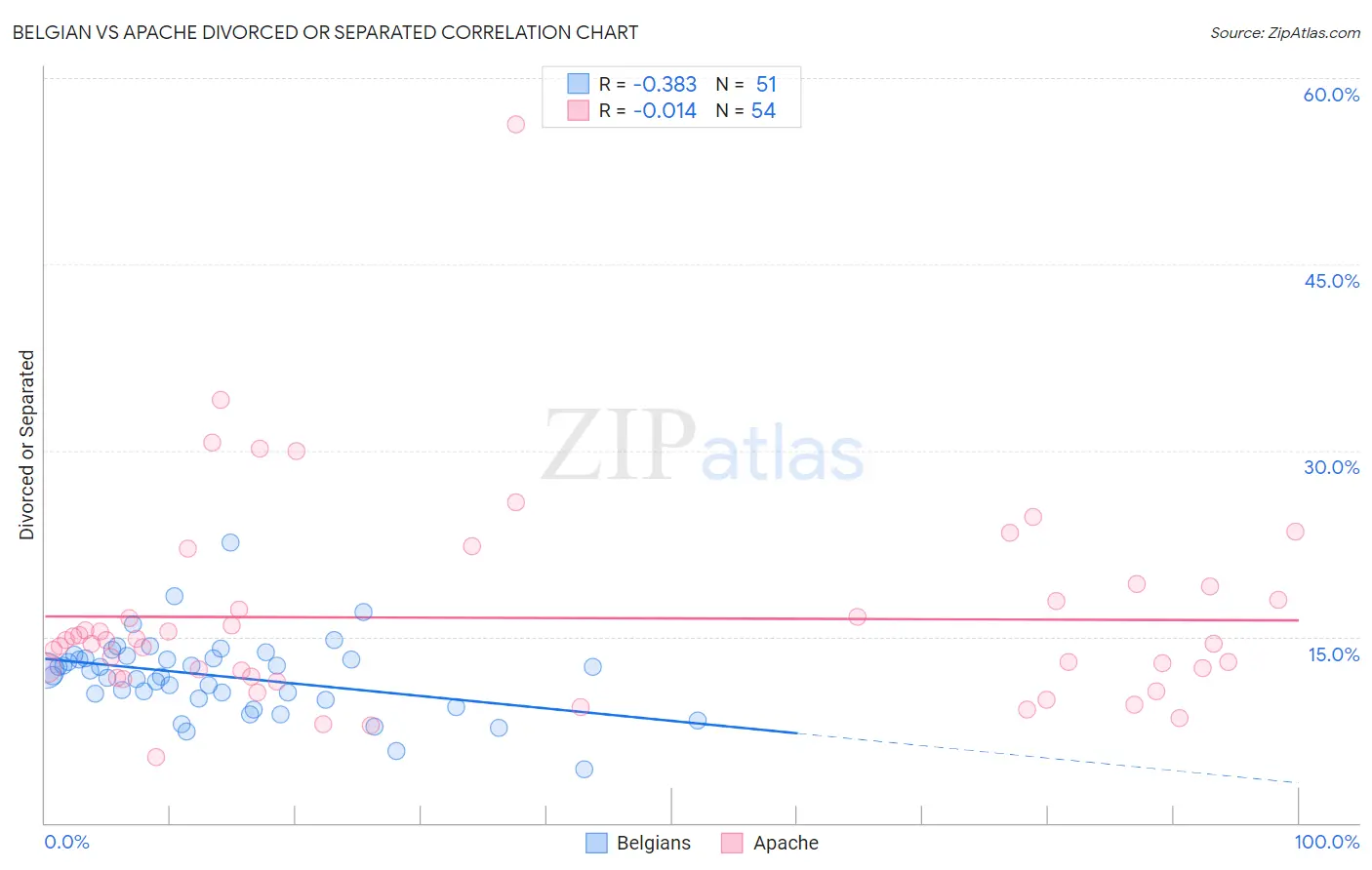 Belgian vs Apache Divorced or Separated