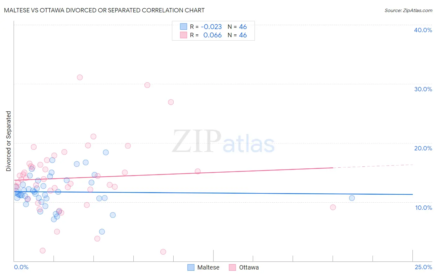 Maltese vs Ottawa Divorced or Separated