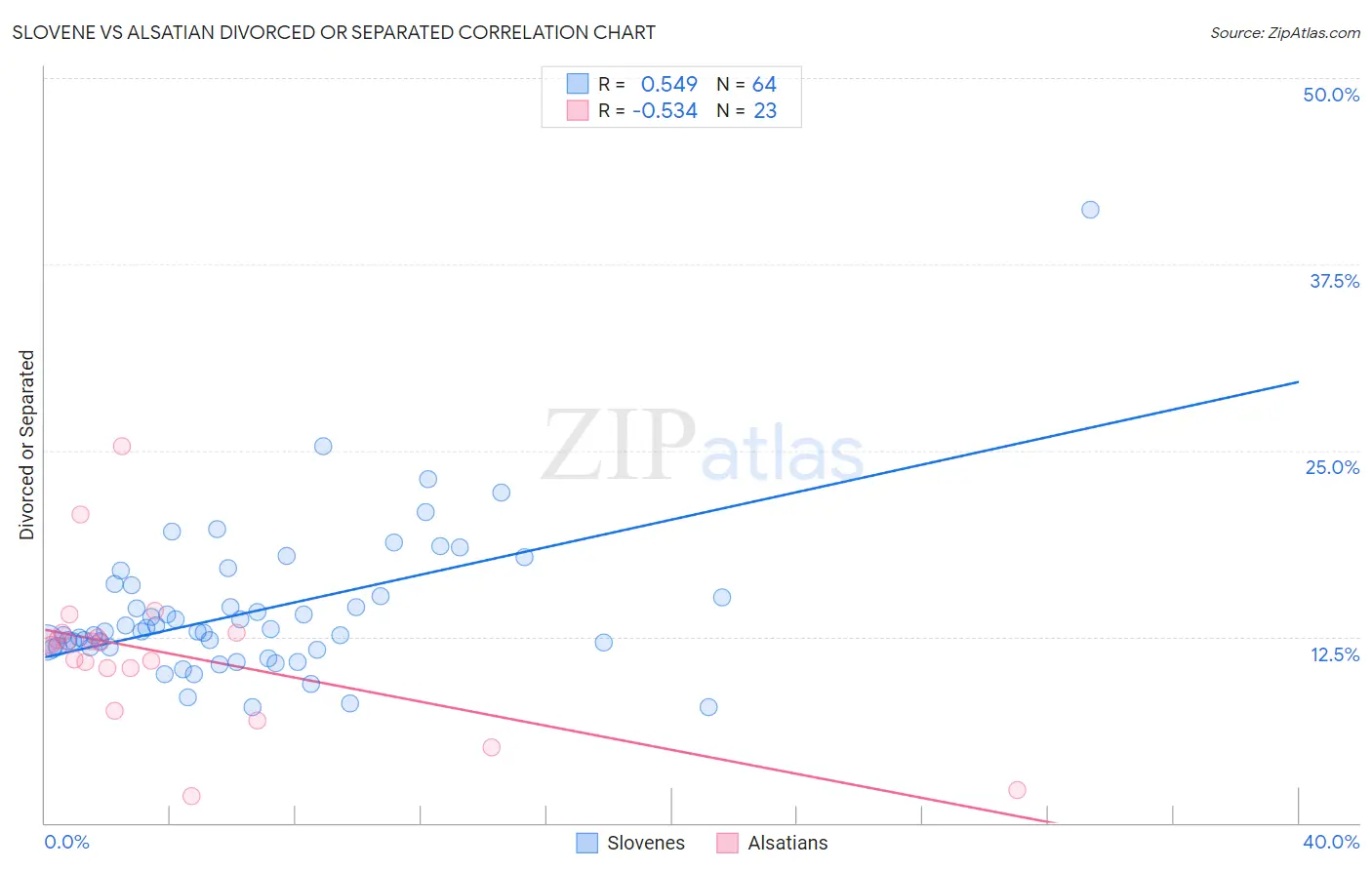 Slovene vs Alsatian Divorced or Separated