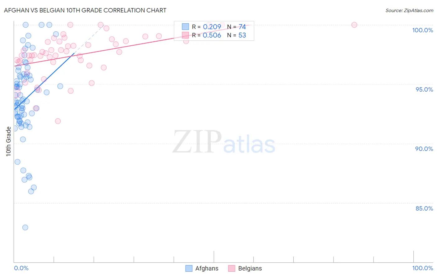 Afghan vs Belgian 10th Grade