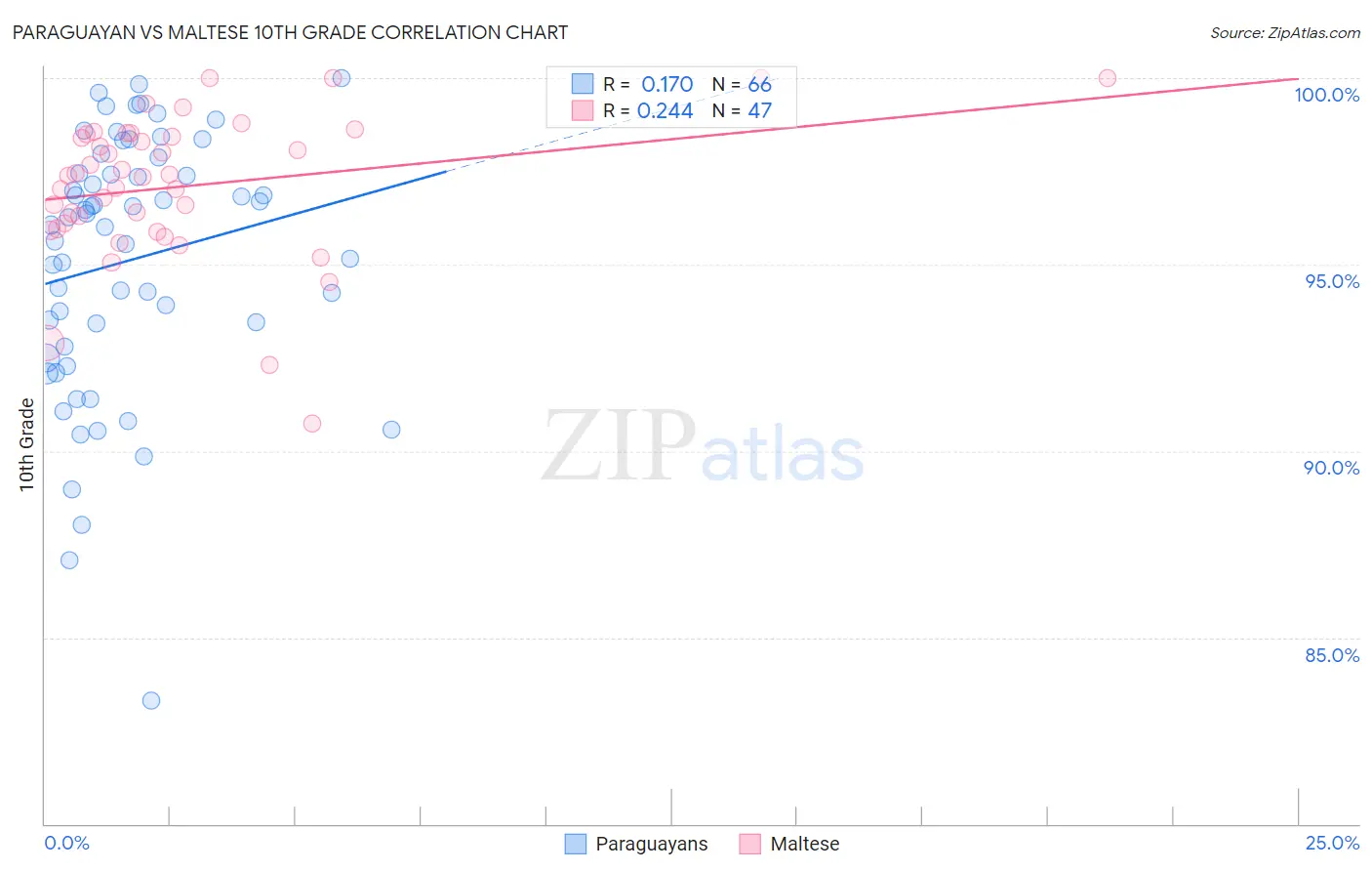 Paraguayan vs Maltese 10th Grade