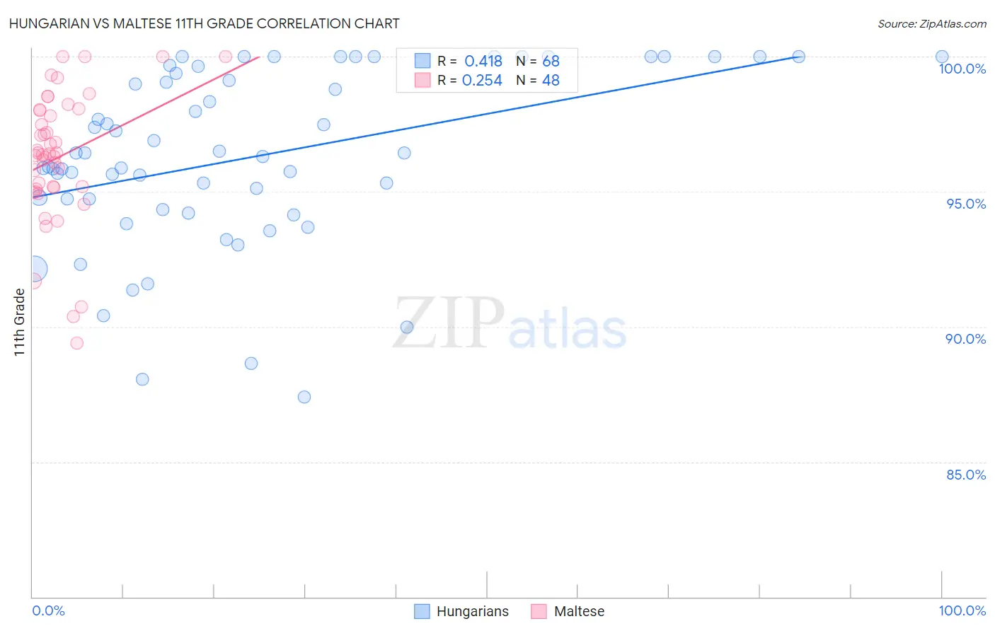 Hungarian vs Maltese 11th Grade