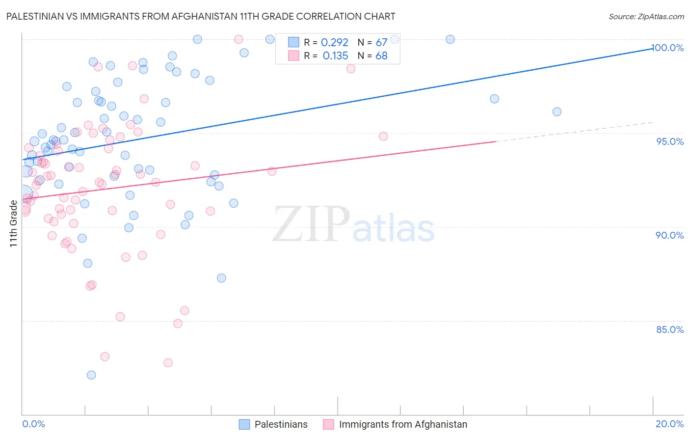 Palestinian vs Immigrants from Afghanistan 11th Grade