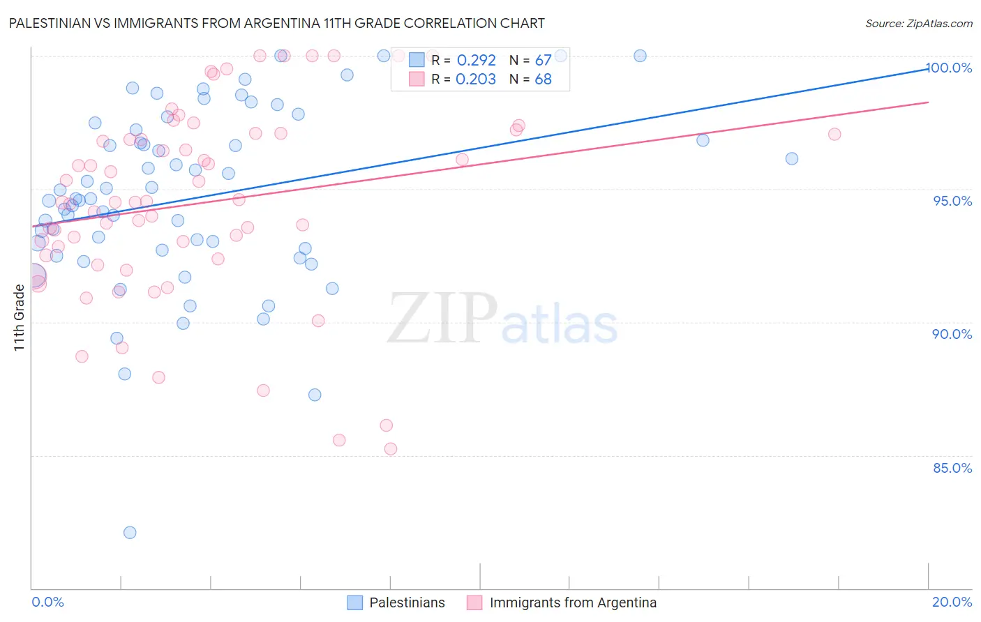 Palestinian vs Immigrants from Argentina 11th Grade