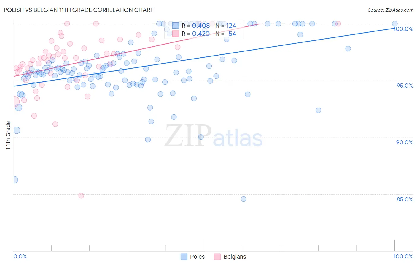 Polish vs Belgian 11th Grade