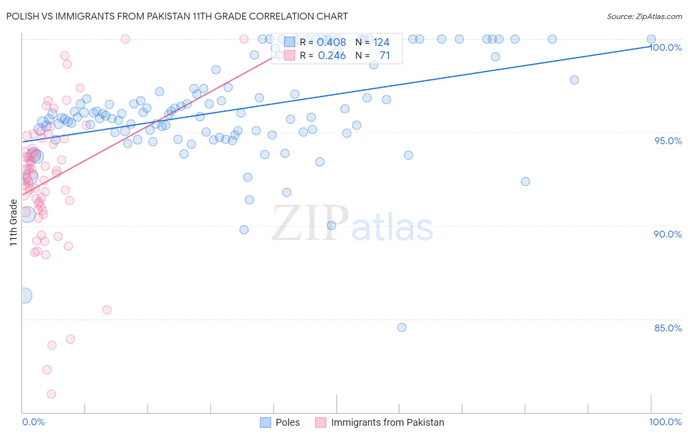 Polish vs Immigrants from Pakistan 11th Grade