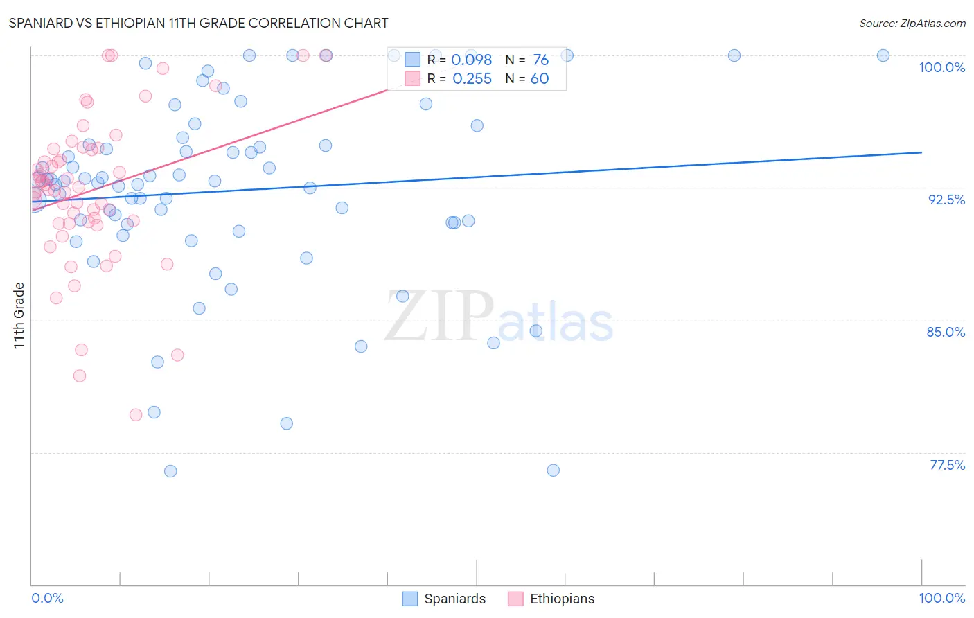 Spaniard vs Ethiopian 11th Grade