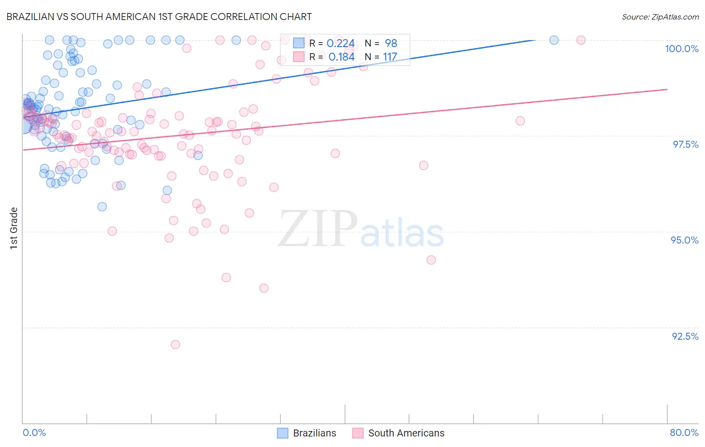 Brazilian vs South American 1st Grade