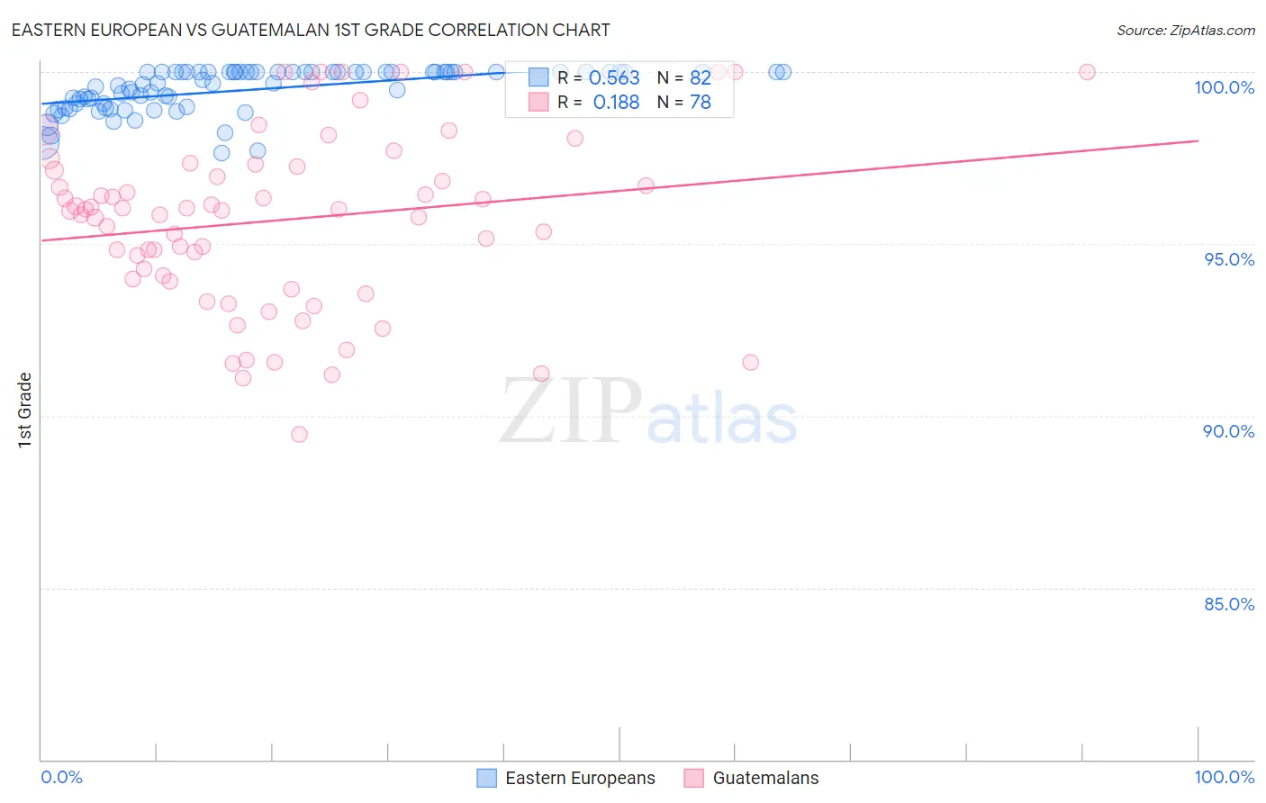 Eastern European vs Guatemalan 1st Grade