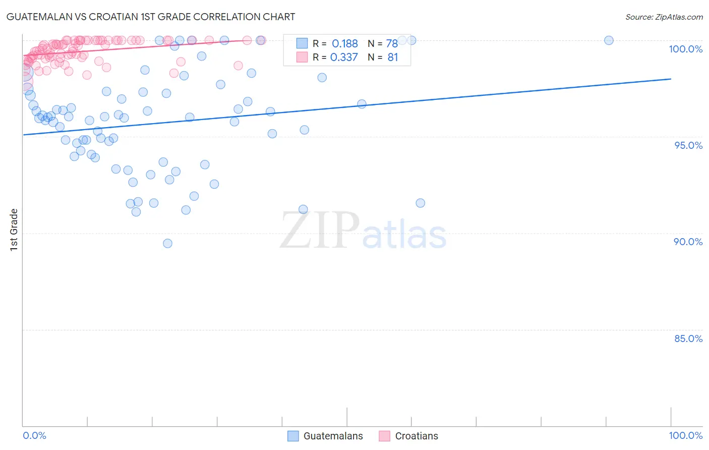Guatemalan vs Croatian 1st Grade