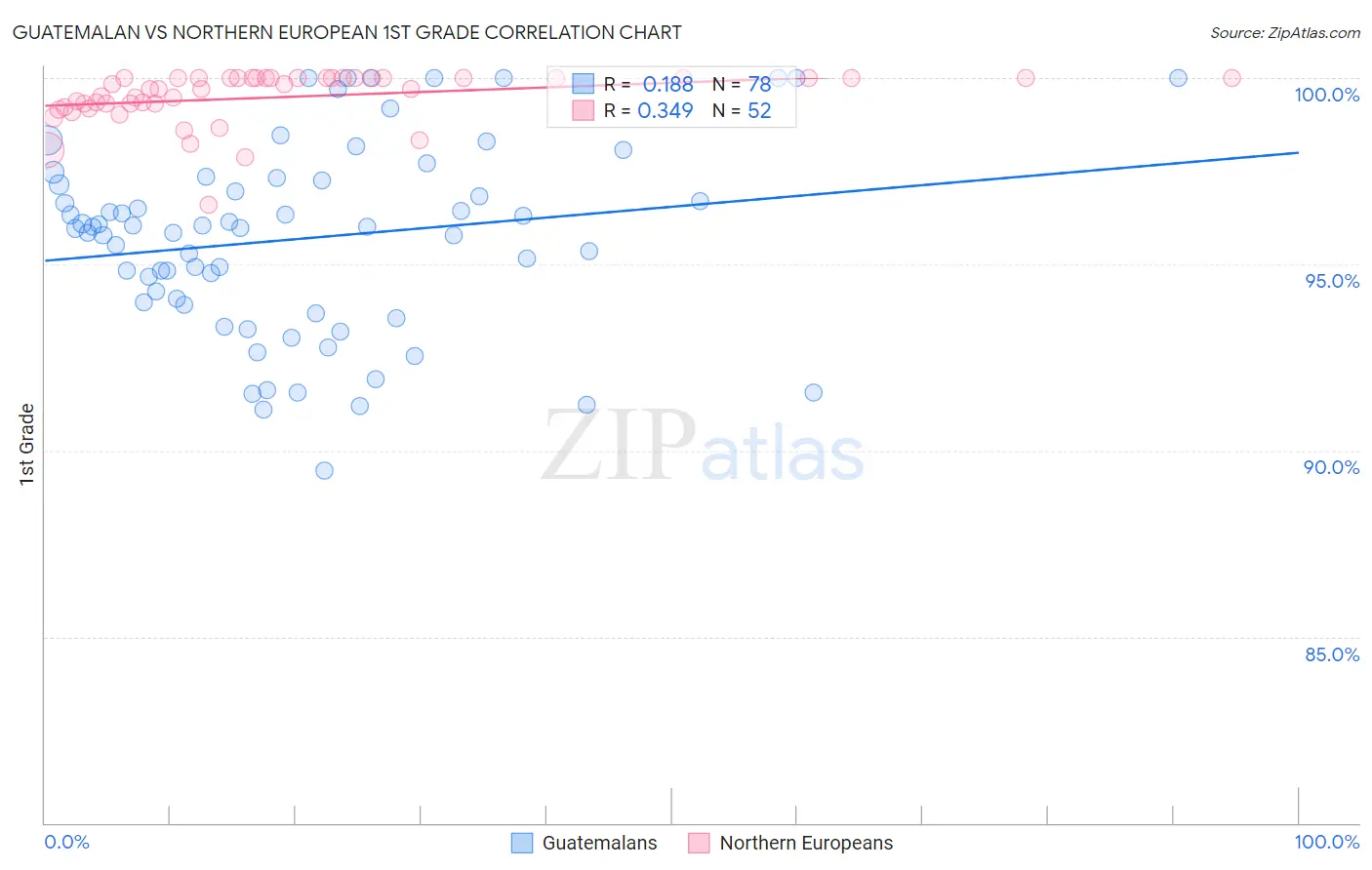 Guatemalan vs Northern European 1st Grade