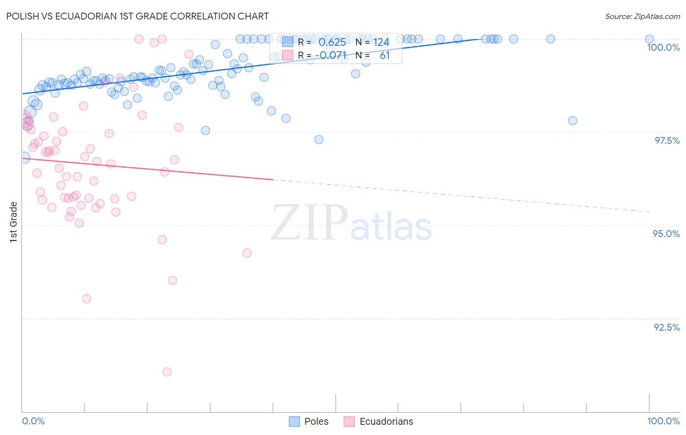 Polish vs Ecuadorian 1st Grade