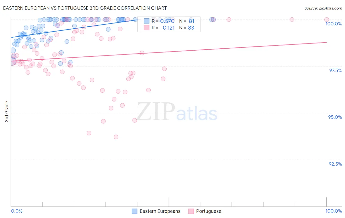 Eastern European vs Portuguese 3rd Grade