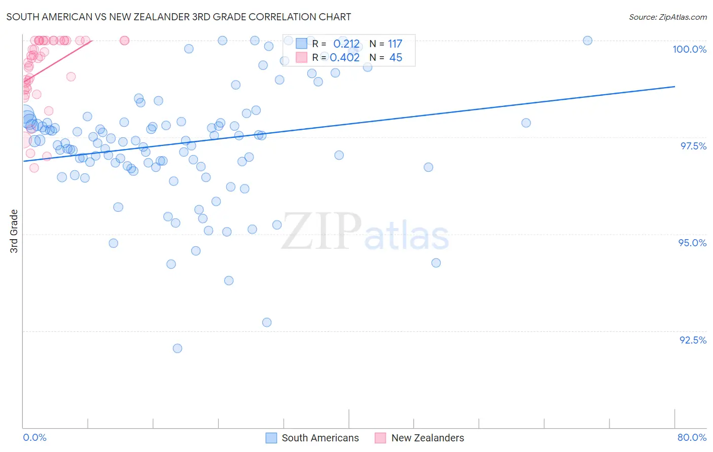 South American vs New Zealander 3rd Grade