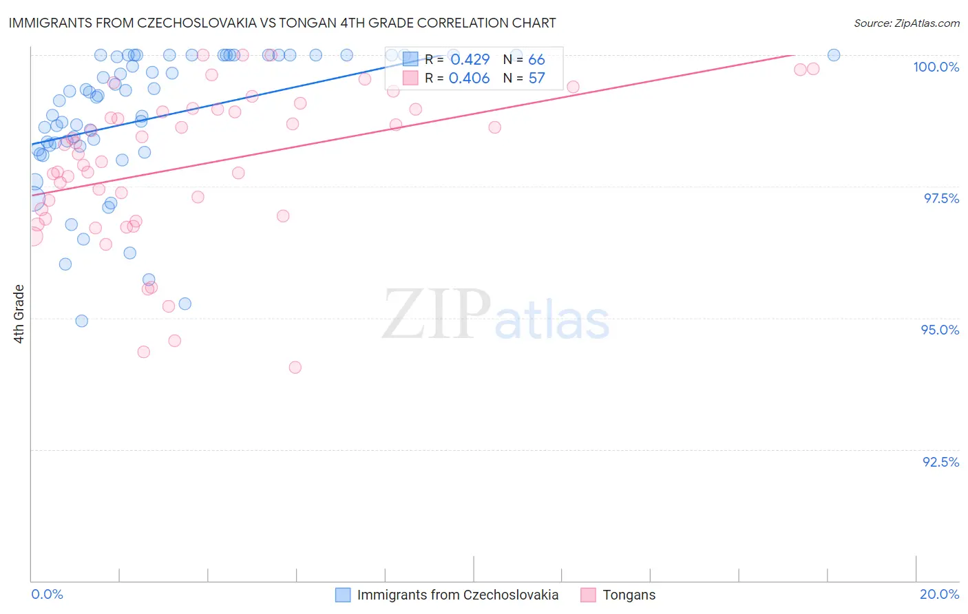 Immigrants from Czechoslovakia vs Tongan 4th Grade