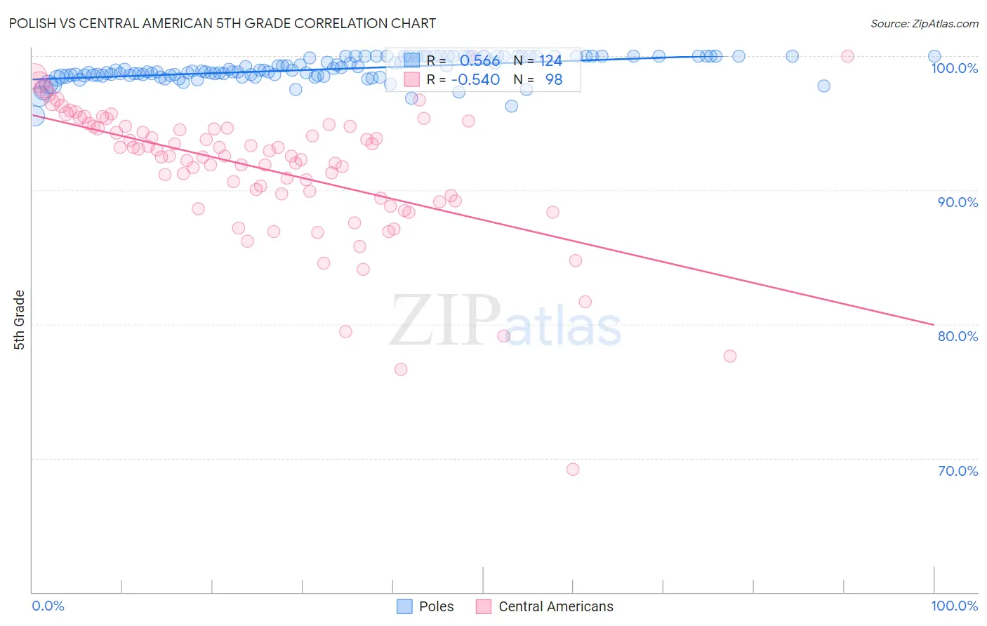 Polish vs Central American 5th Grade