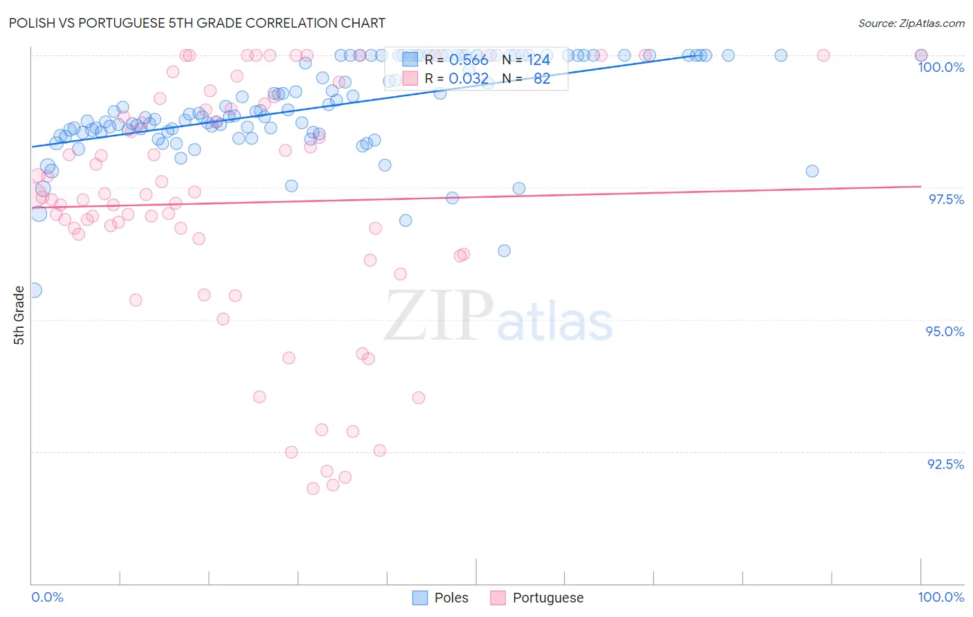 Polish vs Portuguese 5th Grade