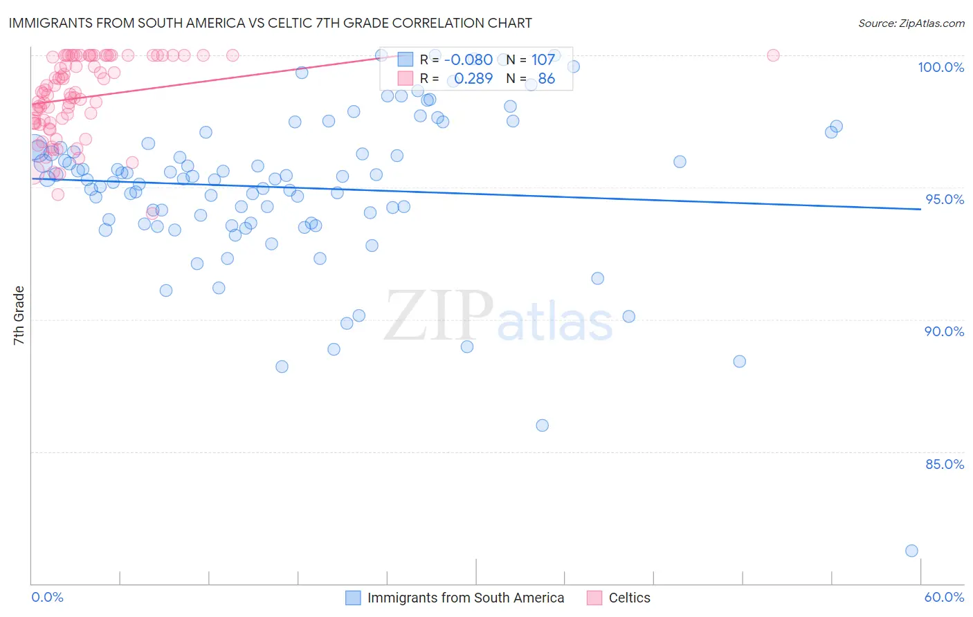 Immigrants from South America vs Celtic 7th Grade