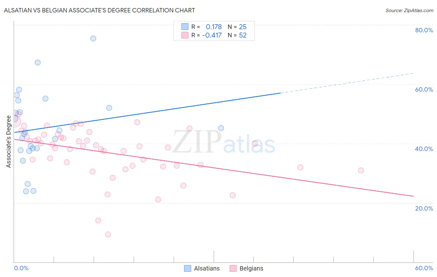 Alsatian vs Belgian Associate's Degree