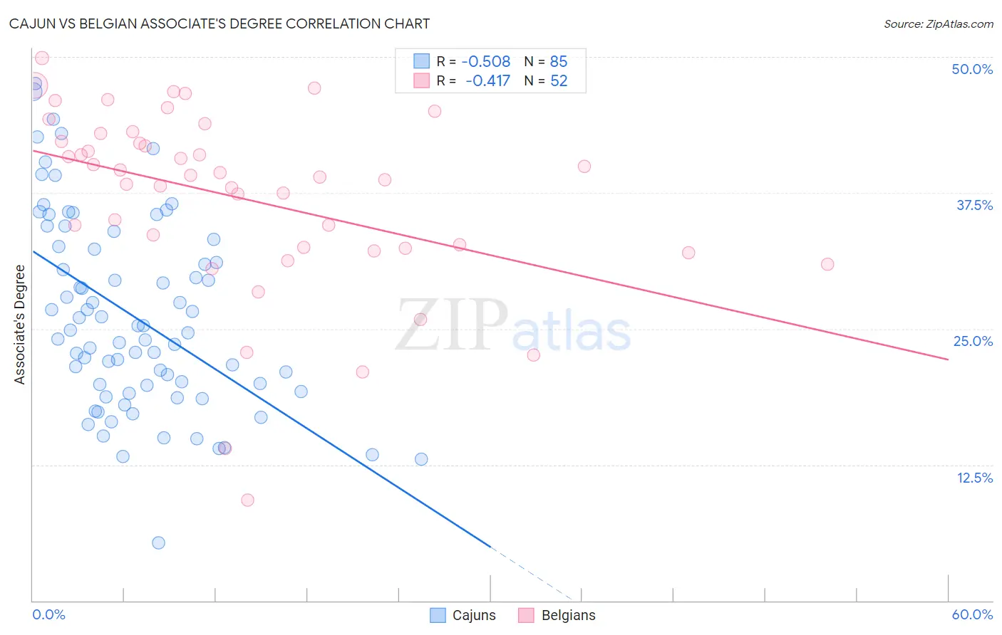 Cajun vs Belgian Associate's Degree