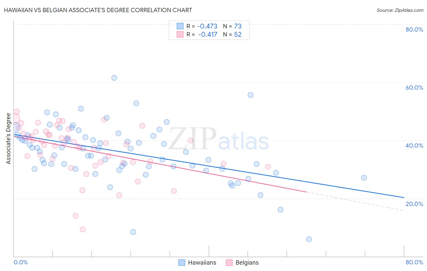 Hawaiian vs Belgian Associate's Degree