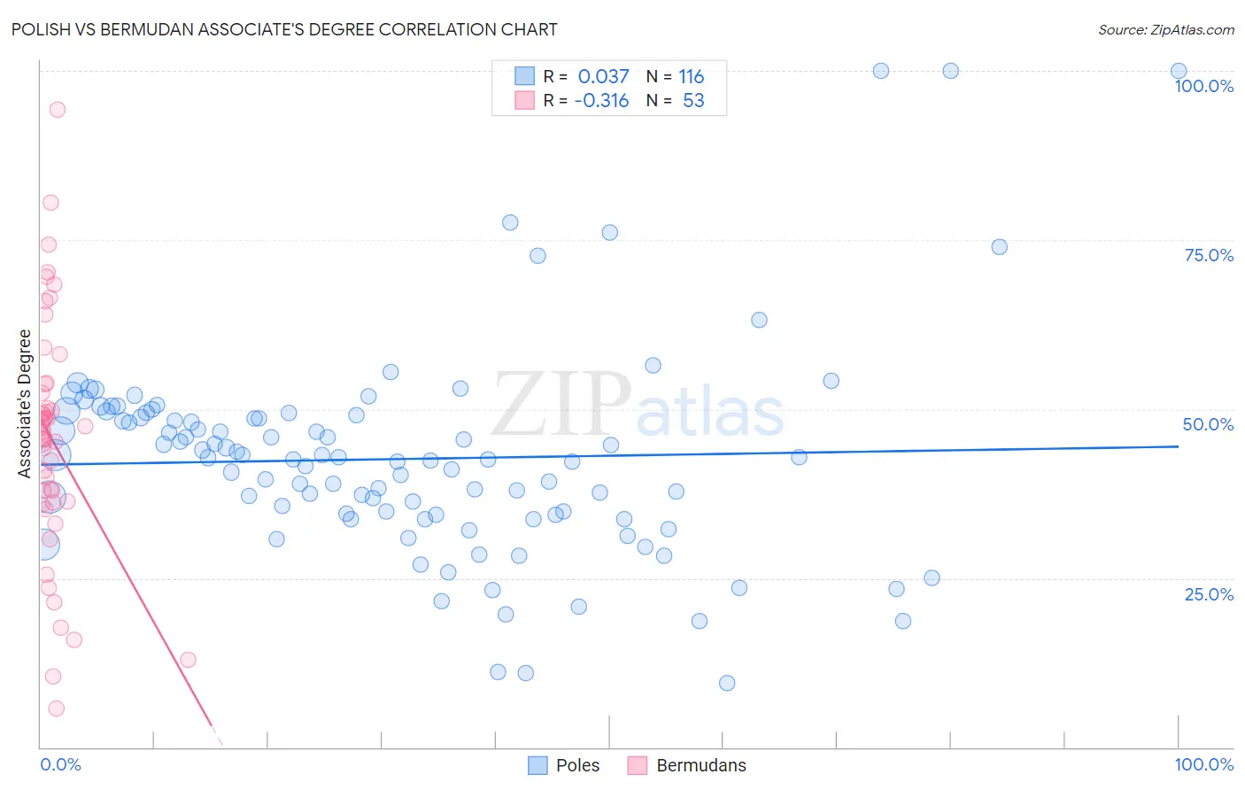 Polish vs Bermudan Associate's Degree